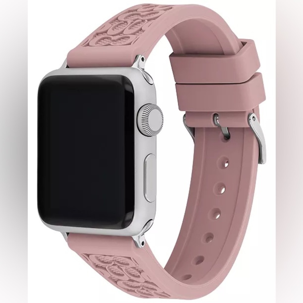 COACH | Pink Rubber Apple Watch® Band | 38/40/41mm | NEW IN PACKAGE